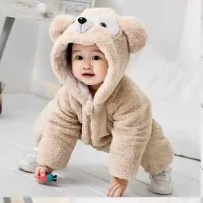 Baby Bear Rompers Lite Gray