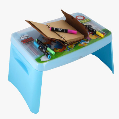 Foldable Study Table With Book-Pen-Pencil Compartmen