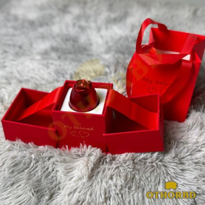 Valentine's Day High grade Necklace Pendant Rose Lifting Gift Box