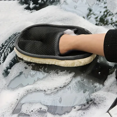Soft Microfiber Car Cleaning Glove